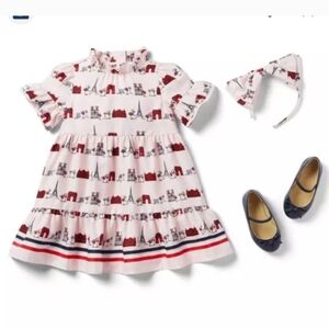 Charming Pink and Red Kids Dress with Headband